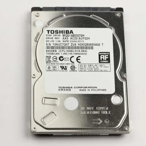 Sony A-1958-703-B HDD (750G) MQ01ABD075H-AAS AC NE