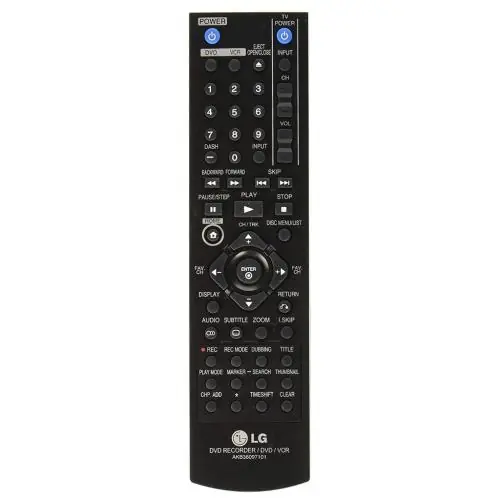 LG AKB36097101 DVD Remote Control