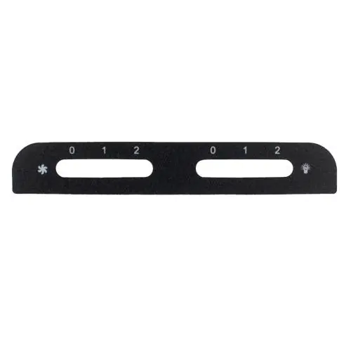 Air King 5S6145053 SWITCH PLATE - BLACK