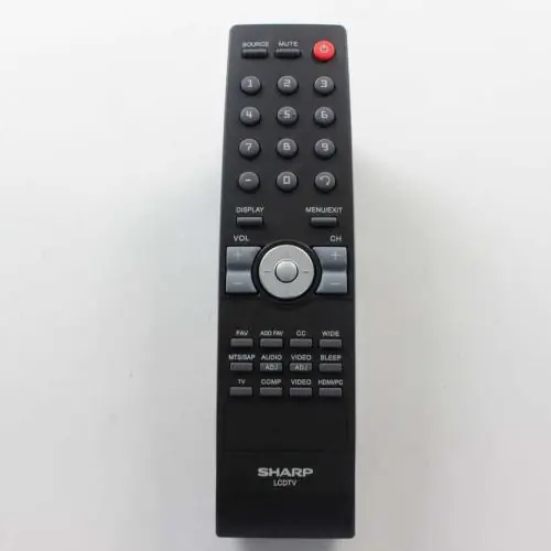 Sharp 9JR9800000004 Remote Control RC2443802/01 FO