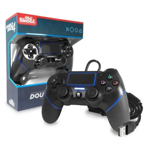 VIDEO GAMING OS-7579 BLACK DOUBLE-SHOCK 4 WIRED CON