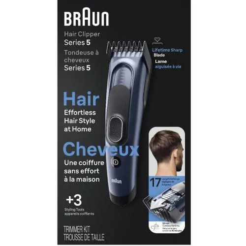 Braun 80711256 HC5350 17 Settings 2 Combs POU