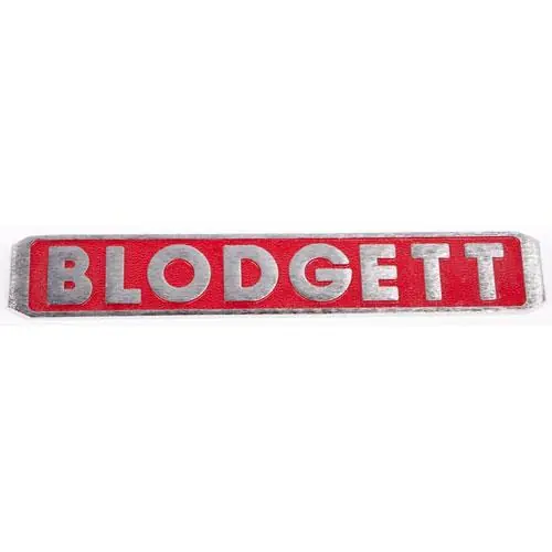 Blodgett 16470 Nameplate