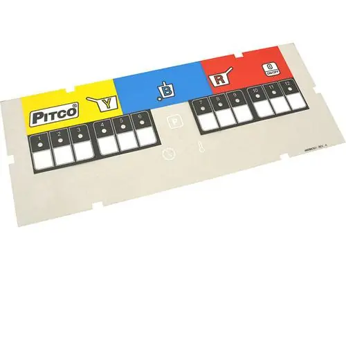 Pitco A6096301 LBL OVRLY 3 ZN FRIES