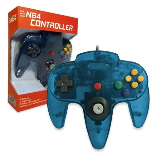 VIDEO GAMING OS-6695 NINTENDO 64 CONTROLLER TURQUOISE
