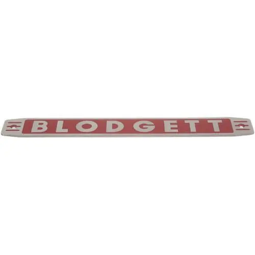 Blodgett 11255 Name Plate