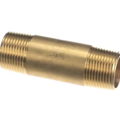 Crown Steam 9090-030 Brass Long Nipple; 3/4 Mpt X 3inch