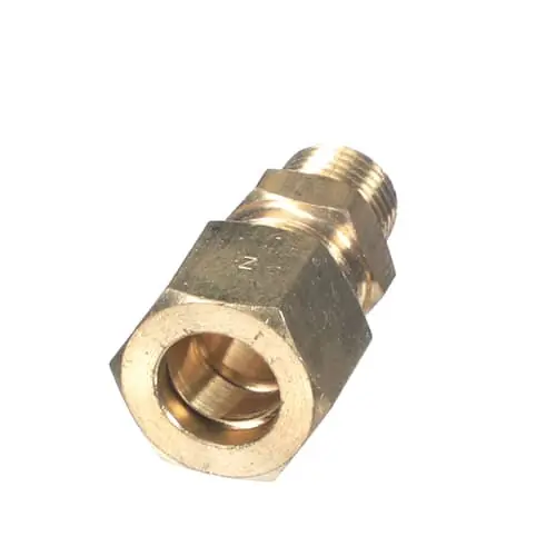 Crown Steam 9768-12 Brass Comp. Conn; 1/2 T X 1/4