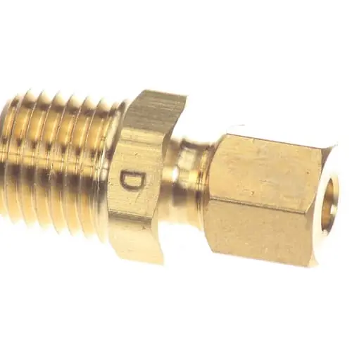 Crown Steam 9768-2 Brass Comp. Conn; 3/16 T X 1/4 Mpt