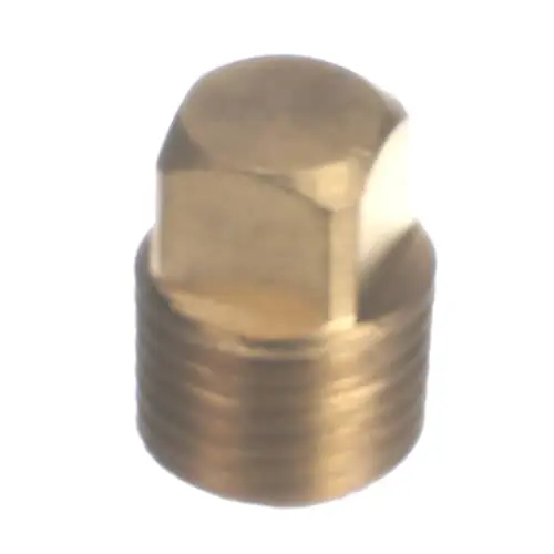Crown Steam 9745-2 Brass Square Head Plug; 1/4 M