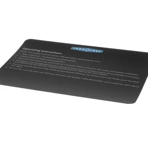 Turbochef HCT-4111 Label, Operating Instruction, Hhc2020