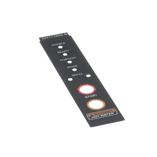 Bunn 34711.0002 Decal, Warning Led Display