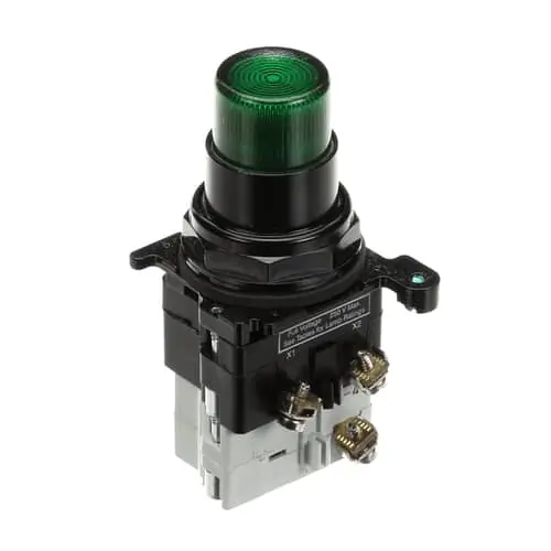 Cleveland 2EP01-25A0015 Green Illuminated Push Button