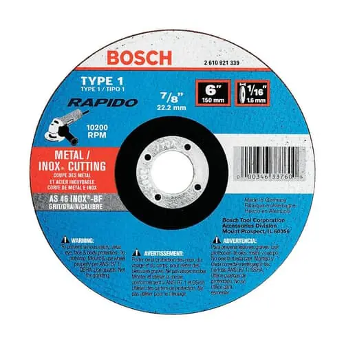 Bosch Tools TCW1S600 Grinding Wheel 6 Inches Diameter