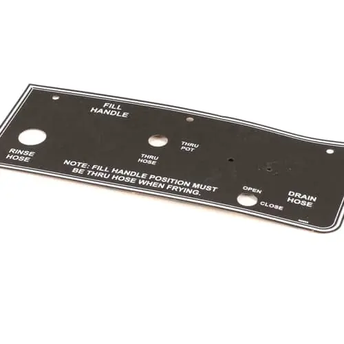 BKI N0695 Decal Drain Handle Plate FKM/FKG/BLF/B