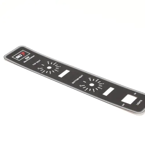 BKI N0476 Decal Control Panel Sm