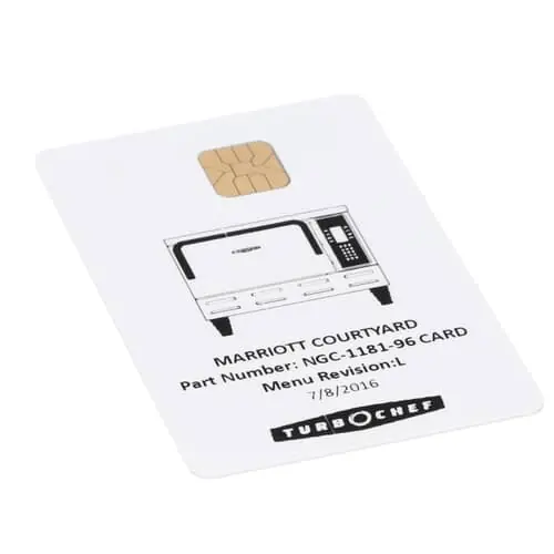 Turbochef NGC-1181-96 Smart Card Marriott Courtyard