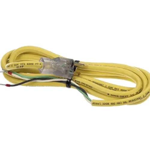 Bizerba 38172822000 Power Cord Yellow NEMA 5-15/Type B 2.5 Meters