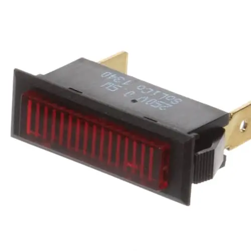 BKI PL0003 Pilot Light 250V Rect Blk Bez