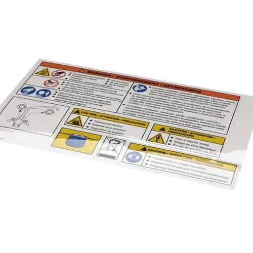 Cleveland KE603996-1 Label Sheet;gas,elec,stm