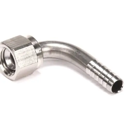 Multiplex 7013 Elbow 1/4 Sw Nut X 1/4 Barb Ss