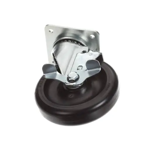 BKI C0406 Caster, W/5 Top Plate, With Br