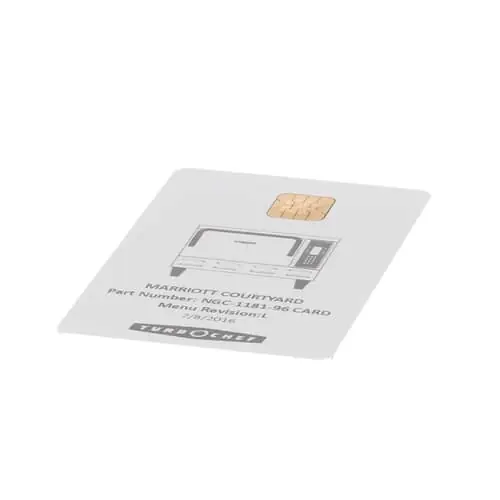Turbochef NGC-1181-96CARD Smart Card Marriott Courtyard