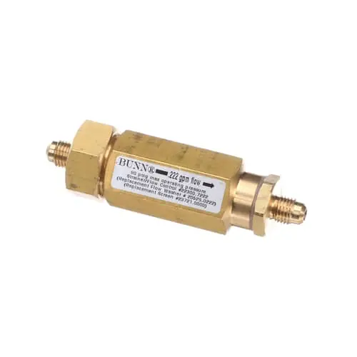 Bunn 22300.7222 Strainer/Flow Control Assembly-.222gpm&