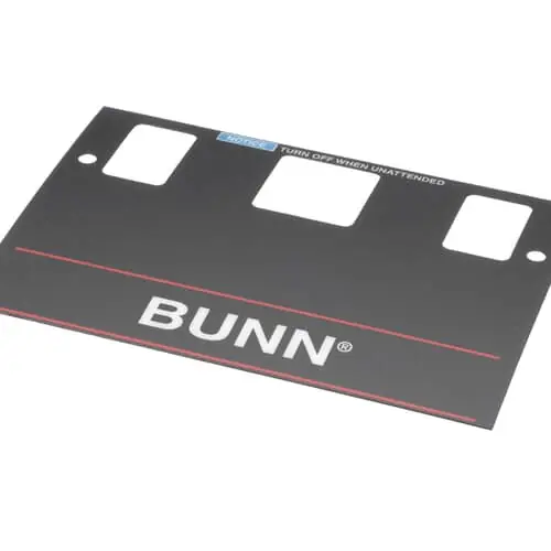 Bunn 21667.0001 Decal Control Panel Replacement MPN