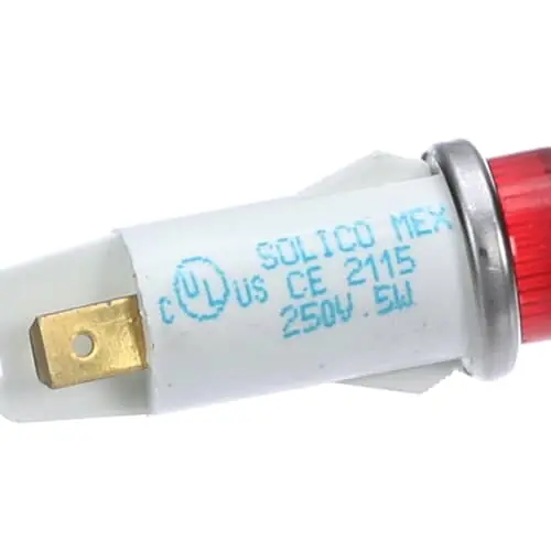Crown Steam 4753-4 Pilot Light, Round - Red, 250V