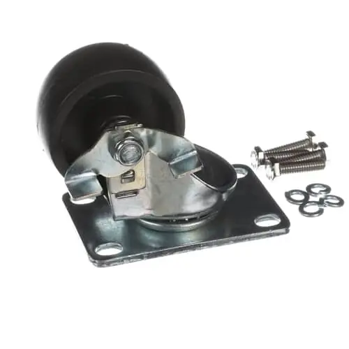 Cres Cor 0569310BK Caster 2-1/2D Plate Polyolefin