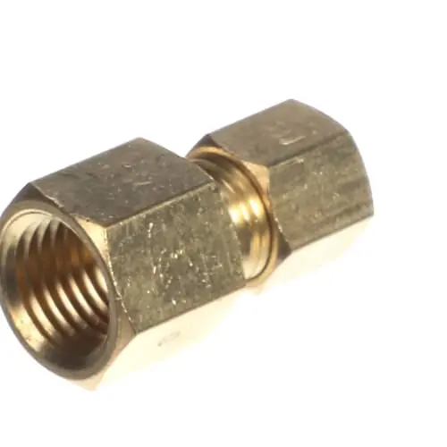 Crown Steam 9814-2 Brass Comp. Conn; 1/4 T X 1/4 Fpt