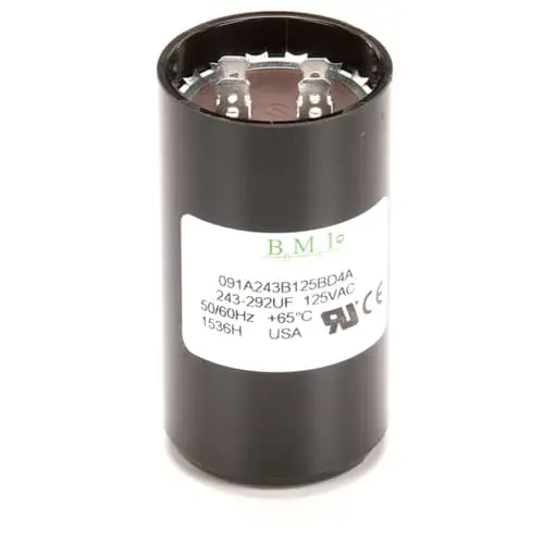Hobart 00-070487-00001 Capacitor 125V 50/60HZ 243-292uF