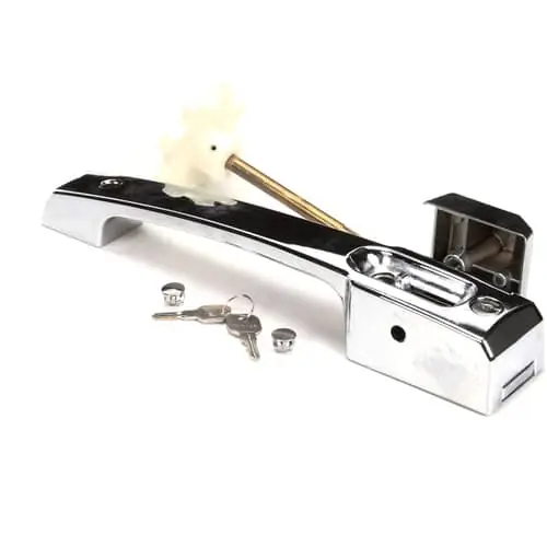 Kason 0027C00004 Door Latch, Handle Pol Chr