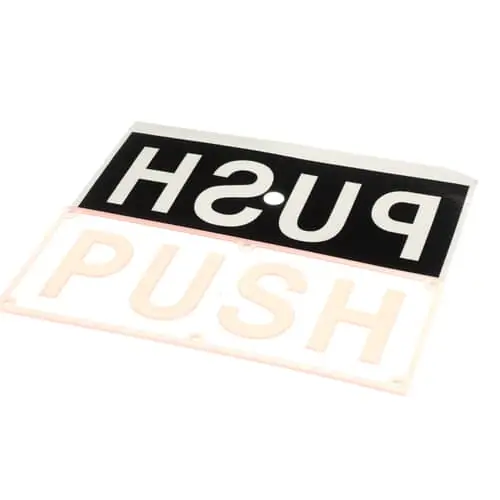 Kason 91229000161 Glow Push Panel W/label