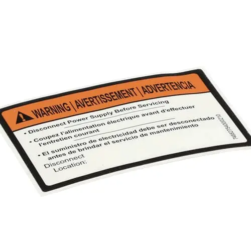 Jackson 9905-004-08-16 Decal Disconnect Power Warning (Ecolab)