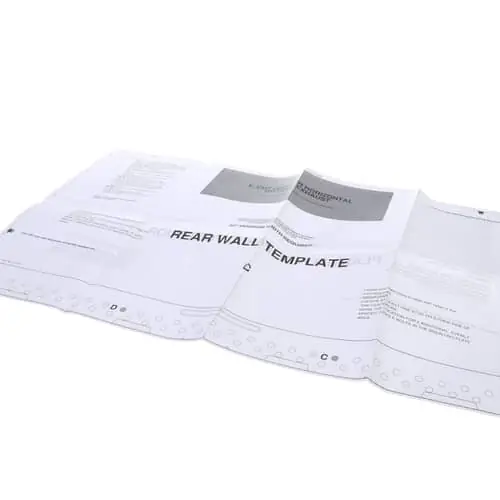 Electrolux 316902912 Template,installation,wall