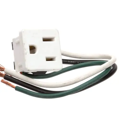 Hussmann 125010443 (E)recpt Snap-in Wht 1374-1W