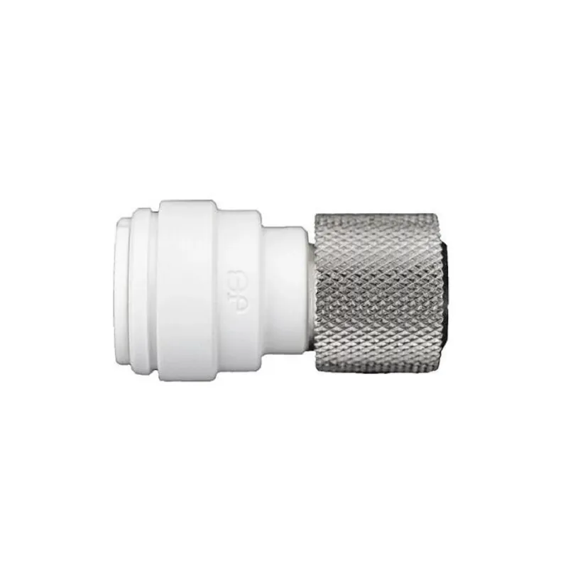 John Guest PSEI6012U9 3/8 Tube X 3/8 Knurled Knob
