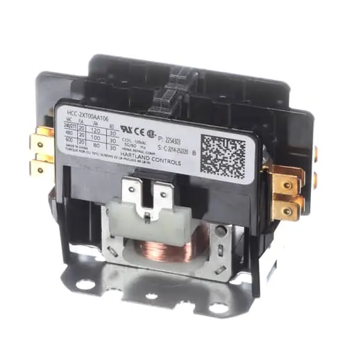 Heatcraft 2254303 Contactor 20 Amp 2 Pole 115/60/1