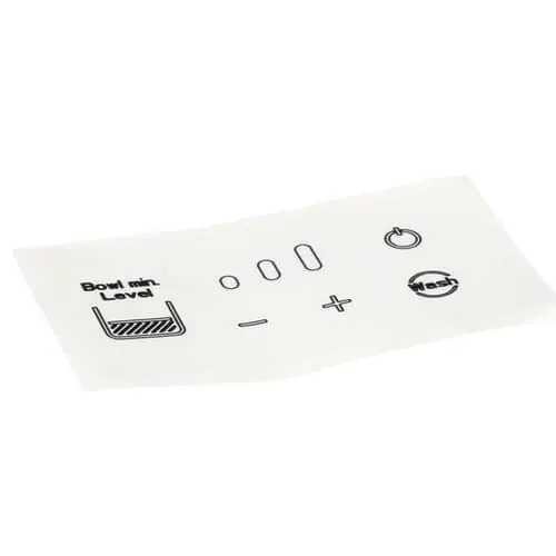 Grindmaster Cecilware 04.HU0064.002 Karma Control Panel Sticker