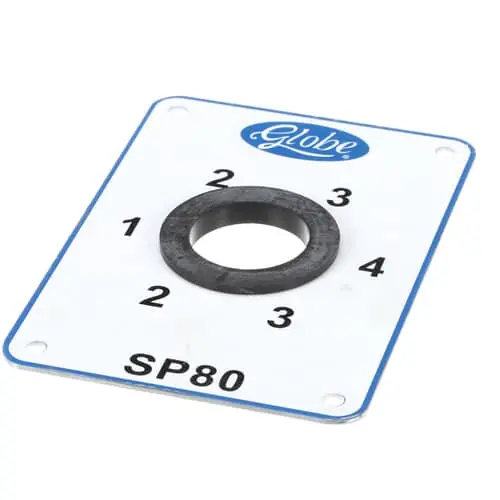 Globe X80E04 1-4 Speed Selection Plate