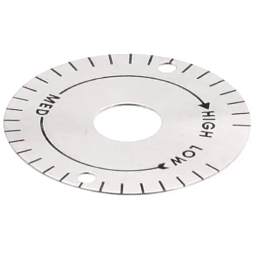 Hobart 00-046496 Plate, Dial Low/Med/High Replacement MPN