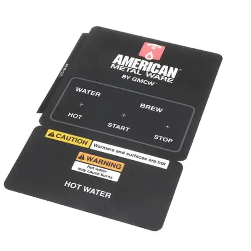 Grindmaster Cecilware A546-020 Decal, Control Panel P300
