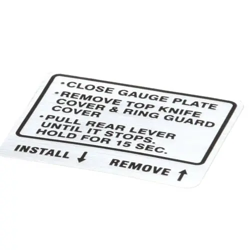 Hobart 00-914681 Label, Instruction